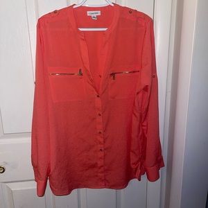 Calvin Klein Coral Blouse
